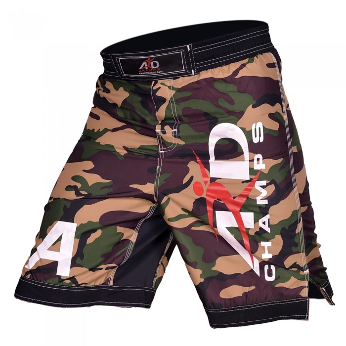 ARD Camo Pro MMA Fight Shorts Yellow Camouflage UFC Cage Fight Grappling
